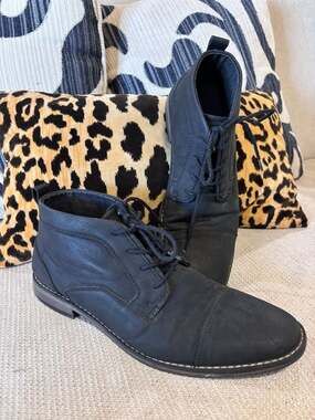 Perry Ellis Portfolio Pacino Mid Boots Black
